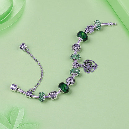 Green Pan Crystal Bracelet