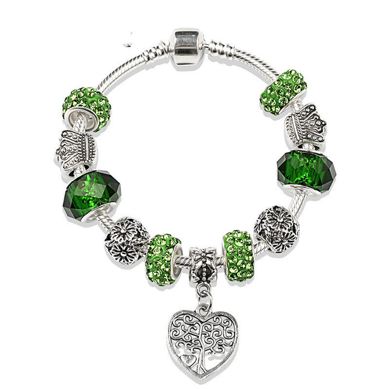 Green Pan Crystal Bracelet