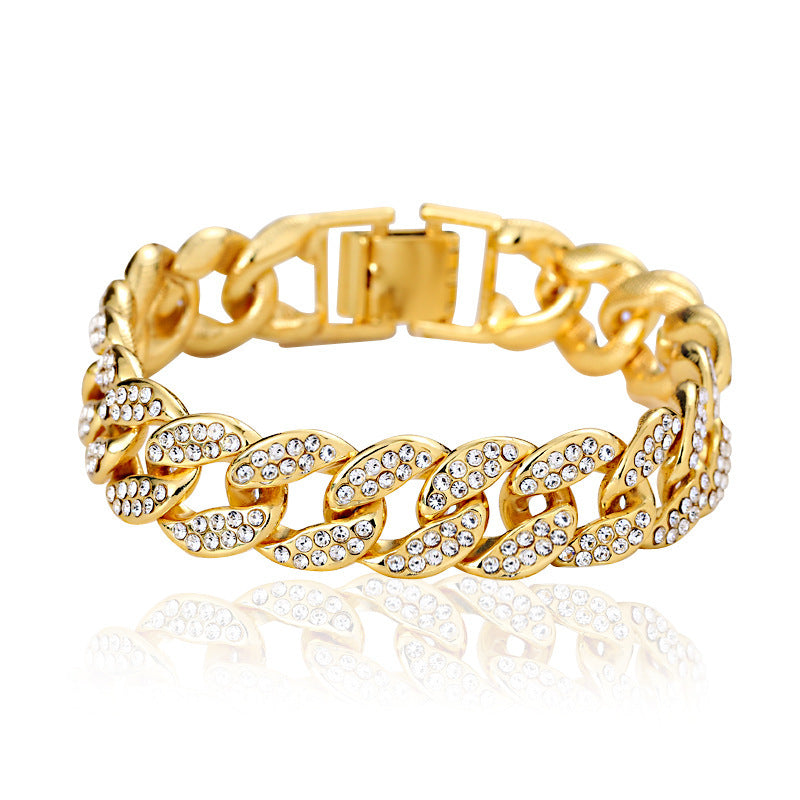 Cuban Link Crystal Bracelet for Women