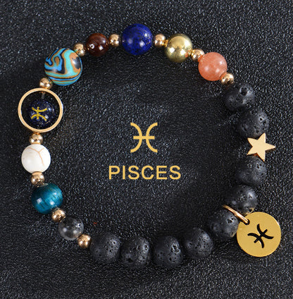 Stone Beaded Zodiac Sign Bracelets