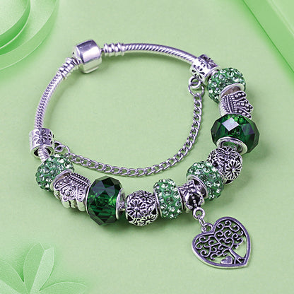 Green Pan Crystal Bracelet