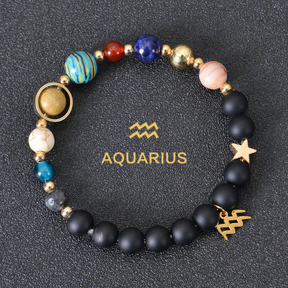 Stone Beaded Zodiac Sign Bracelets