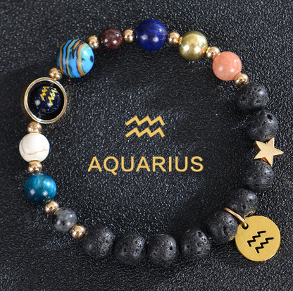 Stone Beaded Zodiac Sign Bracelets