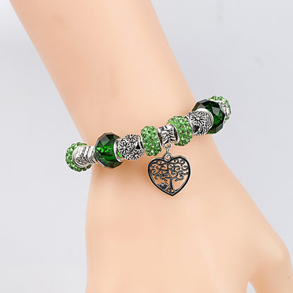 Green Pan Crystal Bracelet