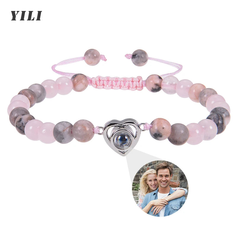 Custom Picture Projection Crystal Bracelet