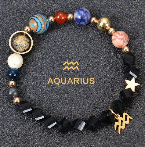 Stone Beaded Zodiac Sign Bracelets