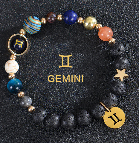 Stone Beaded Zodiac Sign Bracelets